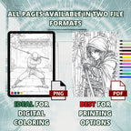 Worriers Of Shadow Coloring Book Pages
