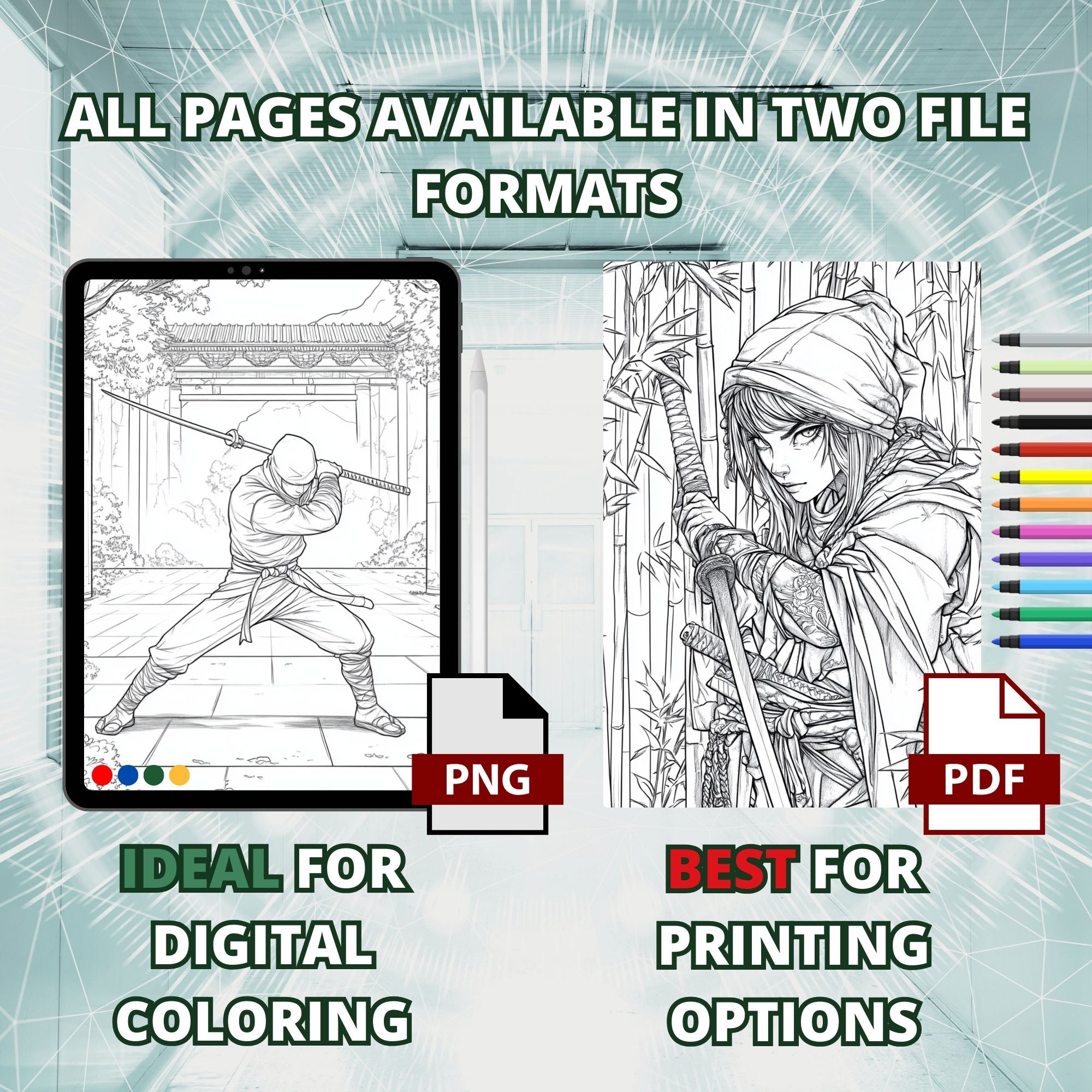 Worriers Of Shadow Coloring Book Pages