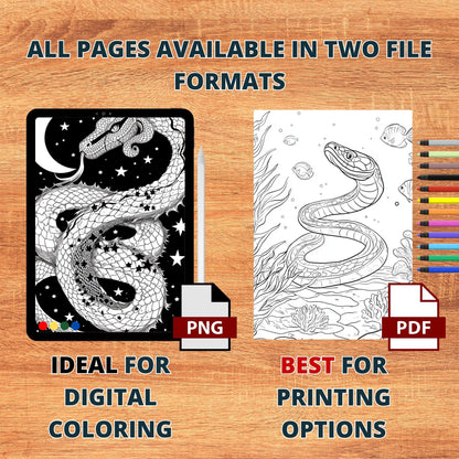 Coloriages de serpents sensationnels