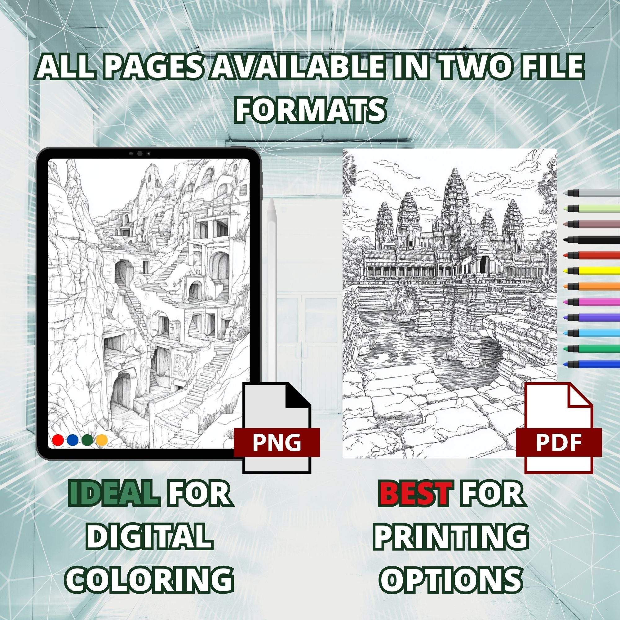 Hidden Empires Coloring Book Pages