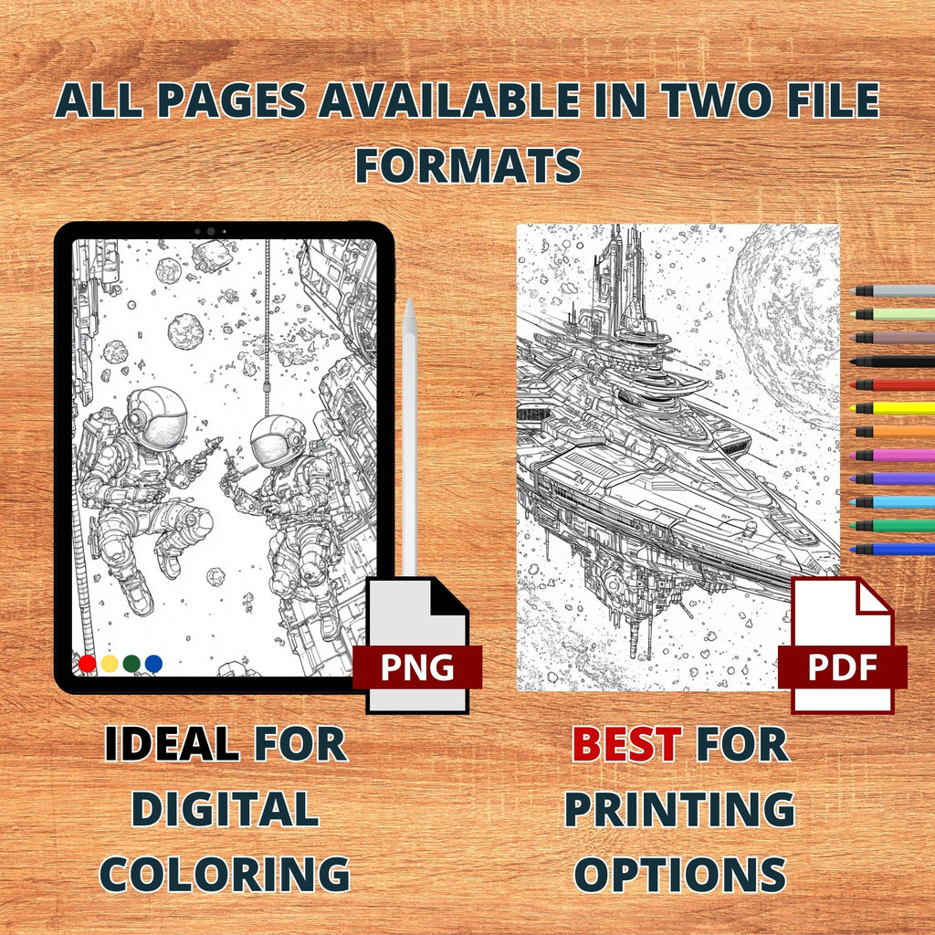 Voyagers of the Cosmos Coloring Pages