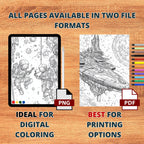 Voyagers of the Cosmos Coloring Pages