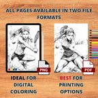 Squash Girl Coloring Pages