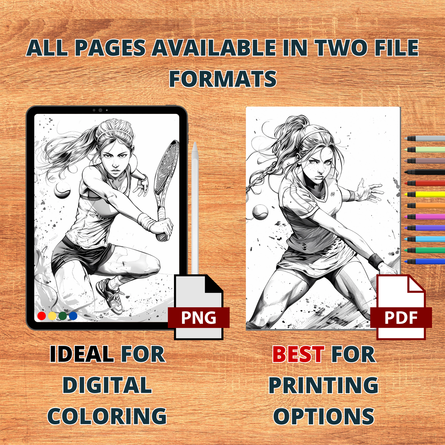 Squash Girl Coloring Pages