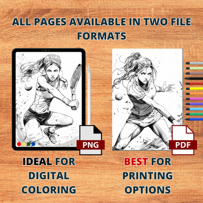 Squash Girl Coloring Pages