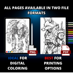 Armoured Giant Animals Coloring Pages