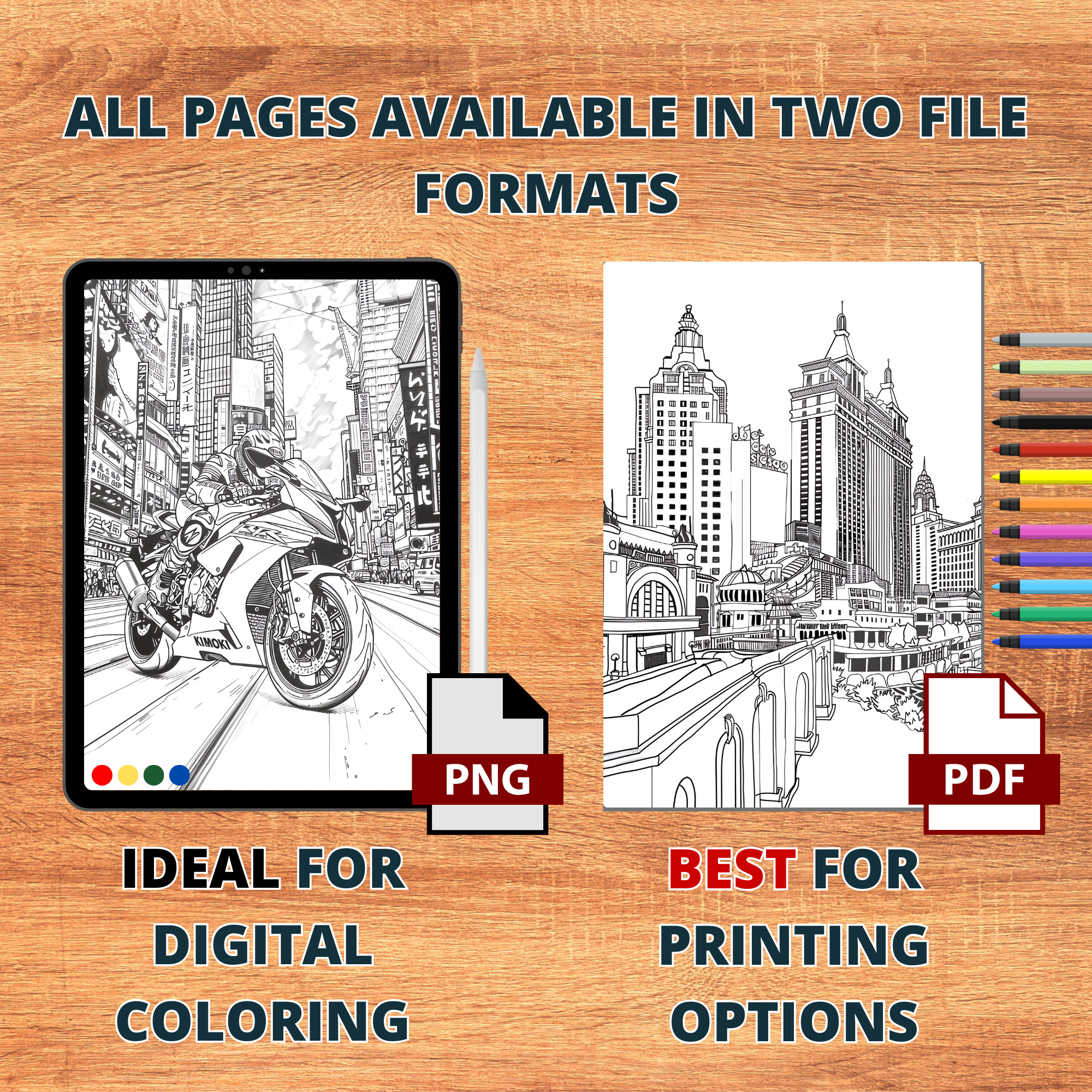 Cityscapes Coloring Pages