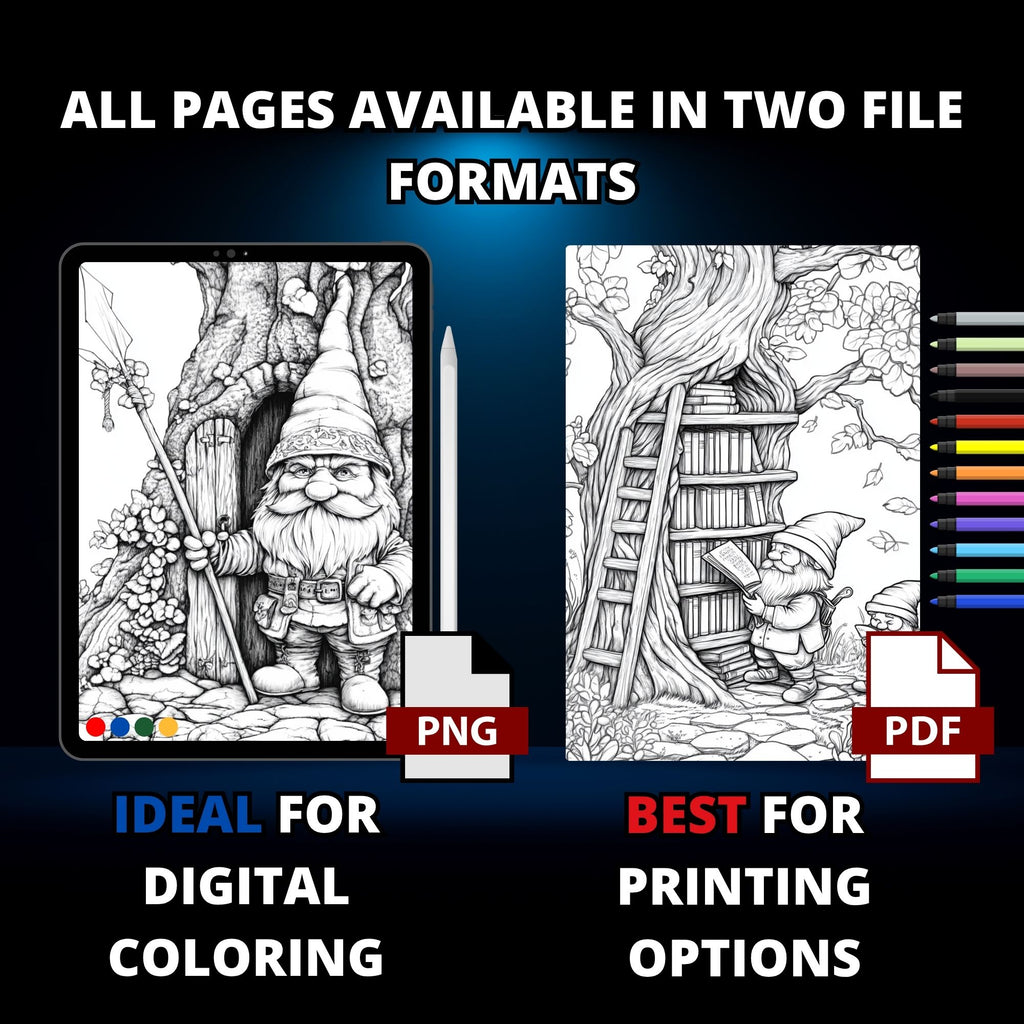 Little Footsteps (Gnomes) Coloring Book Pages
