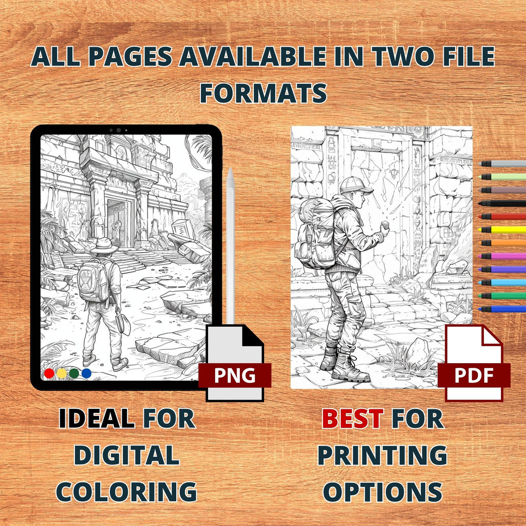 Finding Treasures Coloring Pages