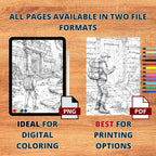 Finding Treasures Coloring Pages