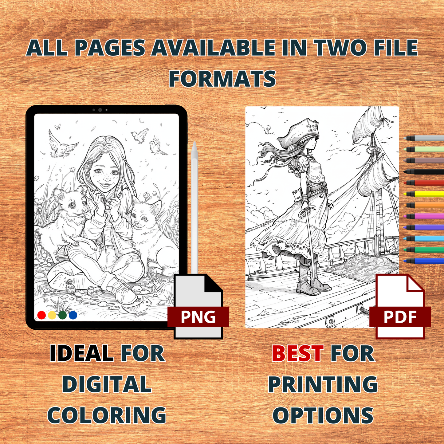 Girlie Heroes Coloring Pages