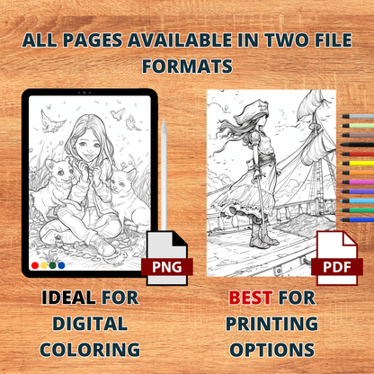 Girlie Heroes Coloring Pages