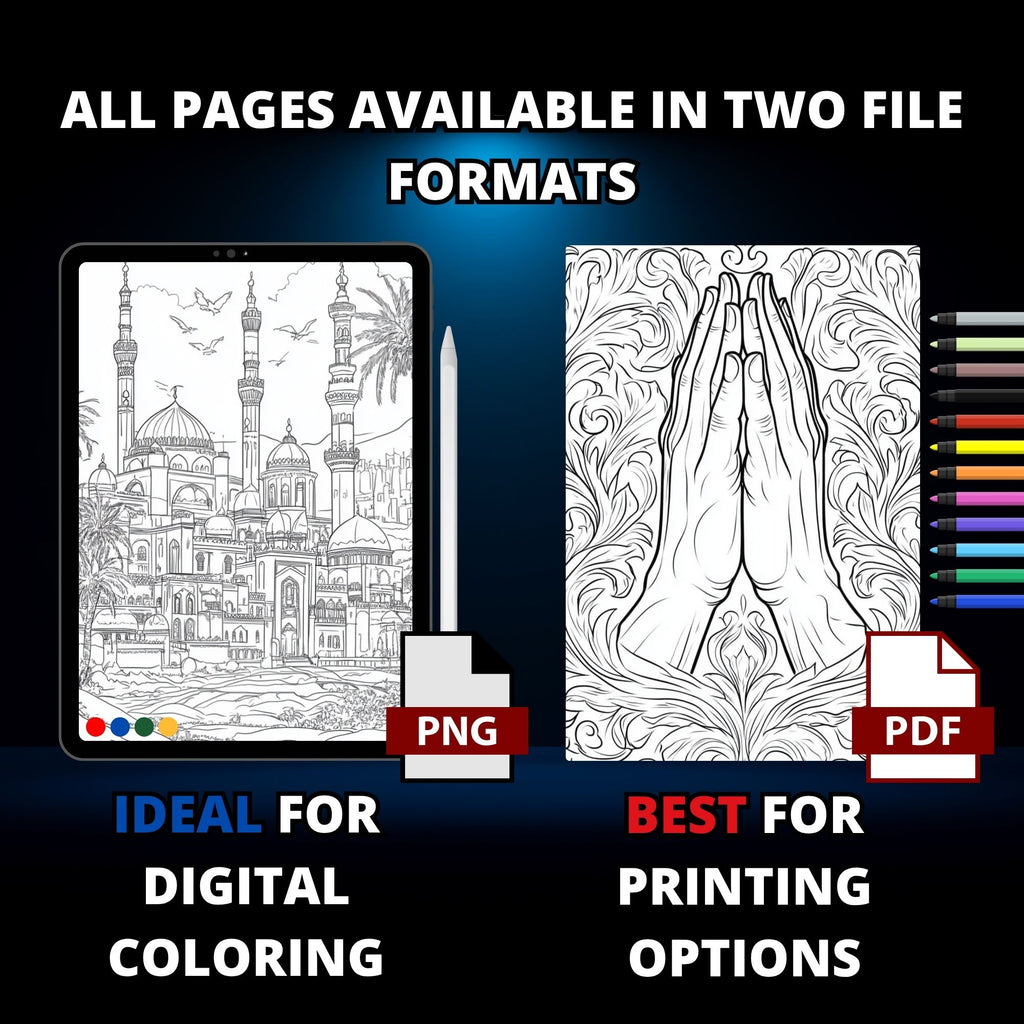 Islamic Art Coloring Book Pages