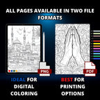 Islamic Art Coloring Book Pages