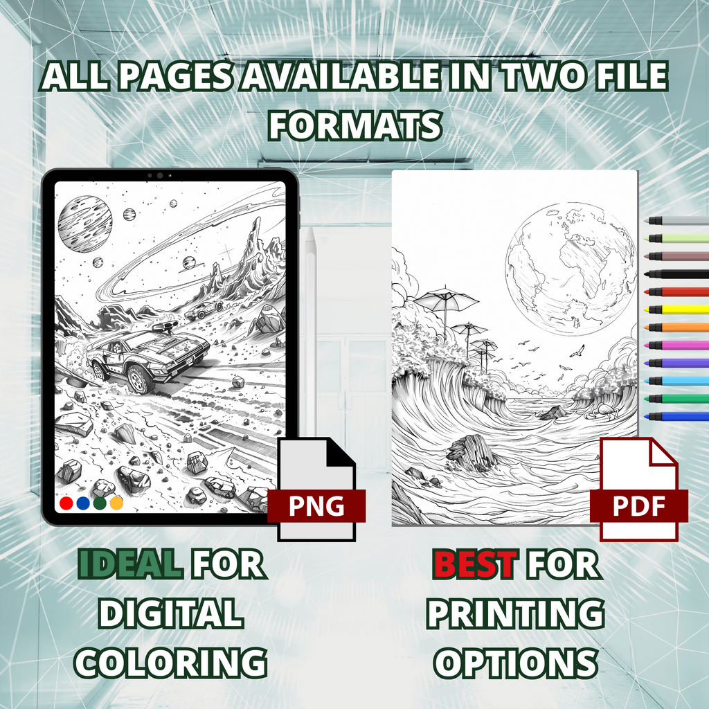 Moon Life Discovery Coloring Pages