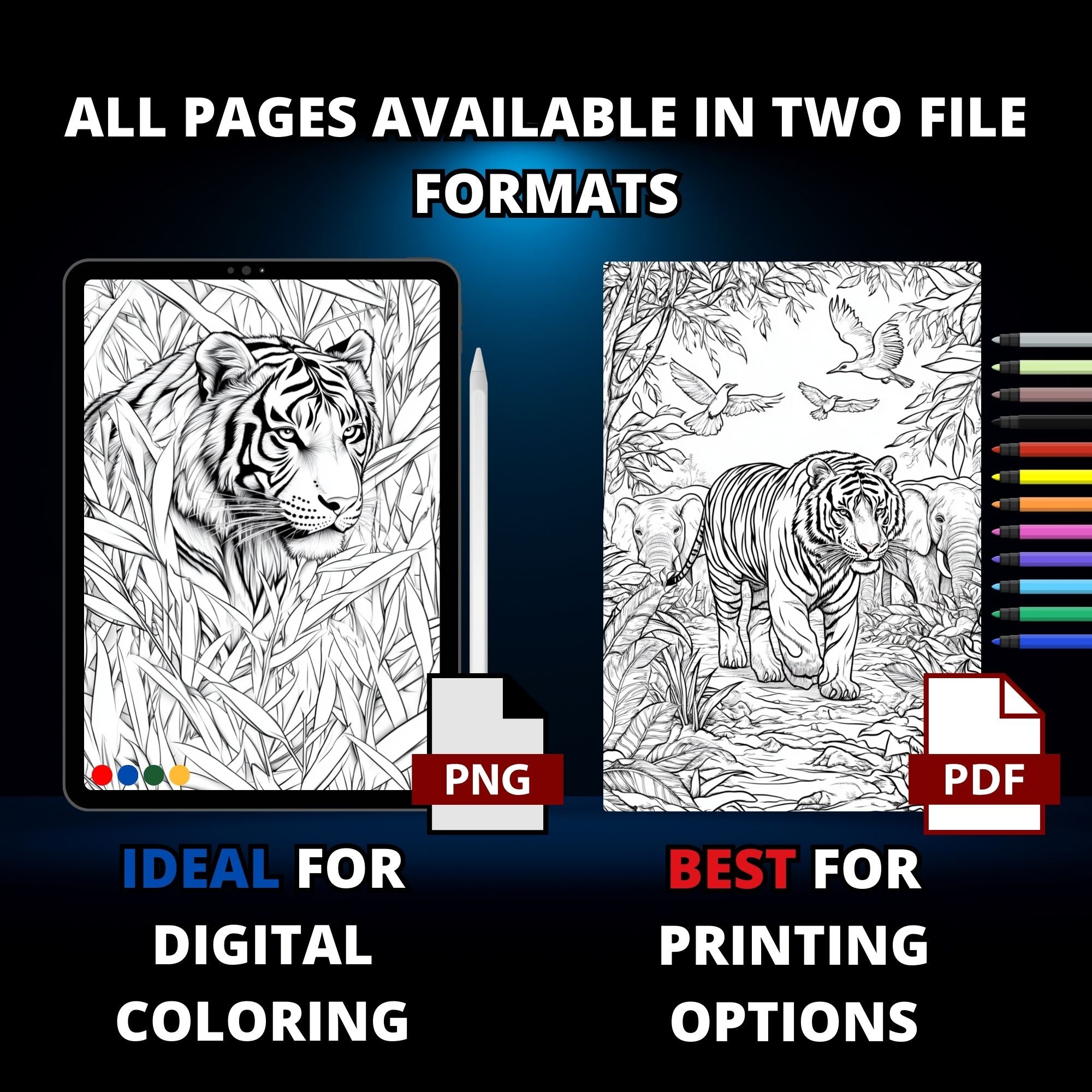 Tigers Coloring Pages