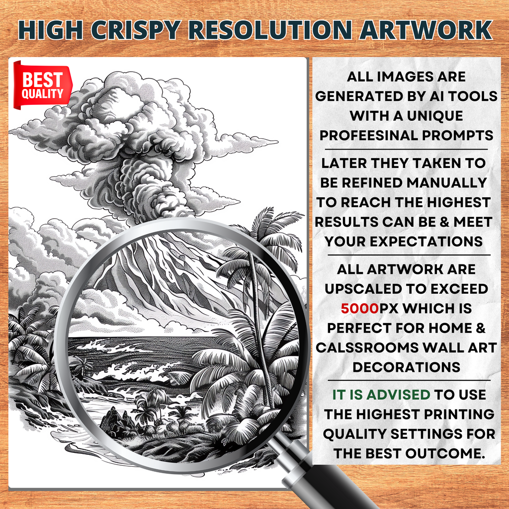 The Great Mountains' Volcanoes Coloring Pages