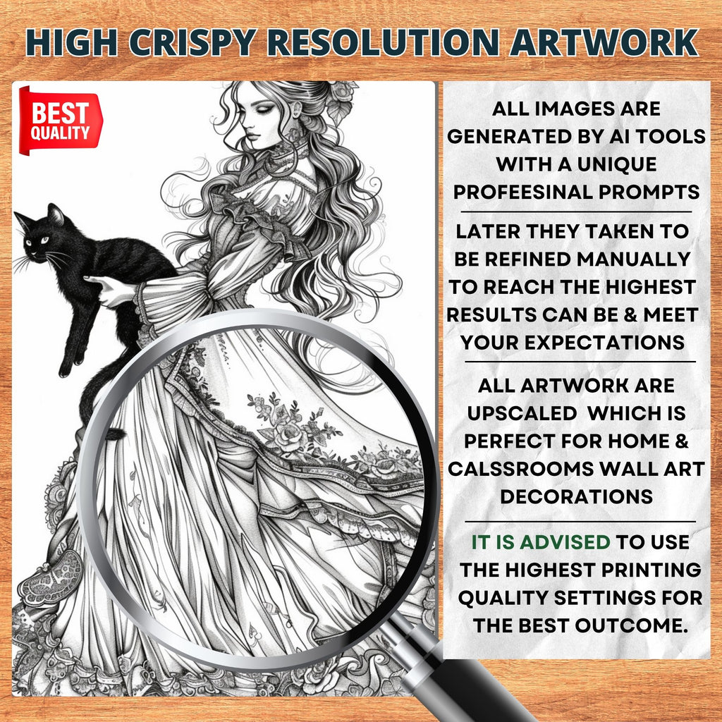 Enchantment Gothics Coloring Pages