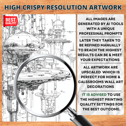 Futuristic Roboverse Coloring Pages