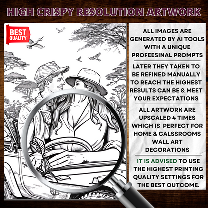 Lovely Couples Coloring Pages