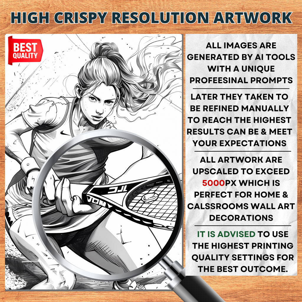 Squash Girl Coloring Pages