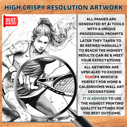 Squash Girl Coloring Pages