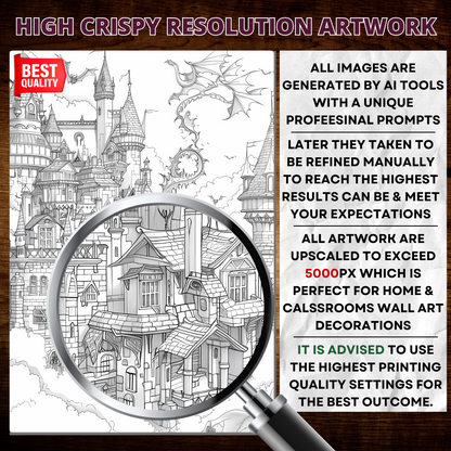 Old City Monsters Coloring Pages Collection