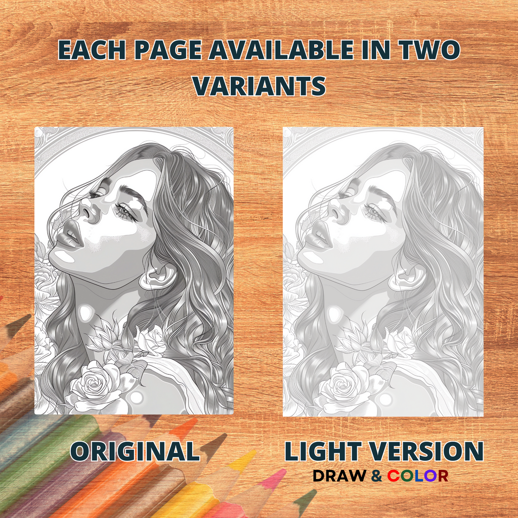 Dreams' Beautiful Girls Coloring Pages