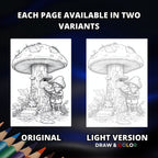 Little Footsteps (Gnomes) Coloring Book Pages