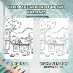 Kids' Beautiful Worlds Coloring Book Pages