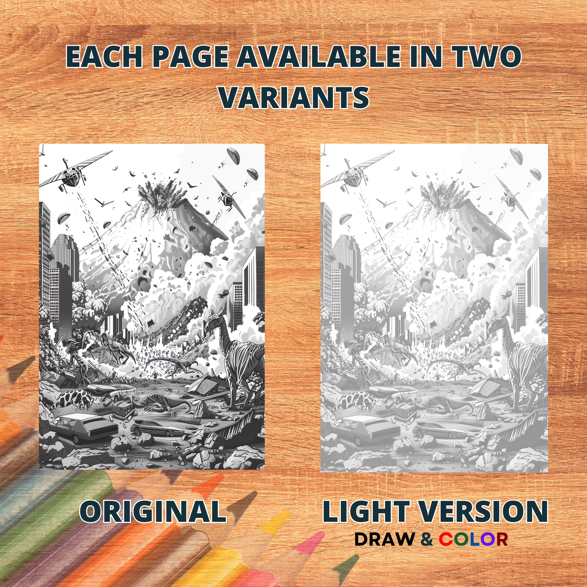 The Great Mountains' Volcanoes Coloring Pages