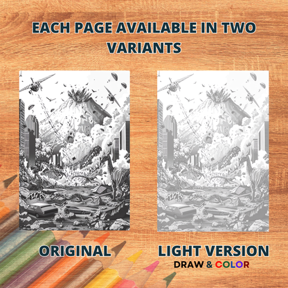 The Great Mountains' Volcanoes Coloring Pages