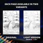 Pirates of The Seven Seas Coloring Book Pages