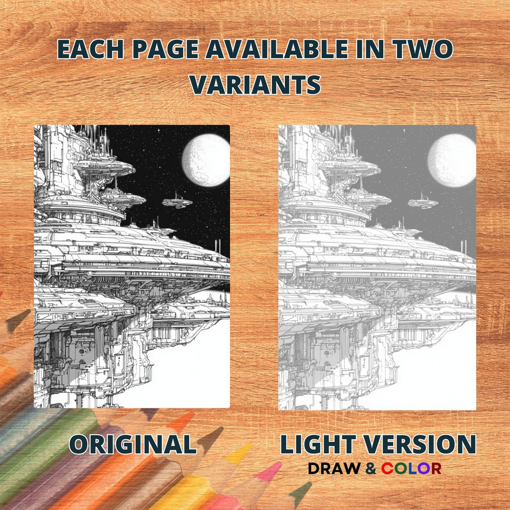 Voyagers of the Cosmos Coloring Pages