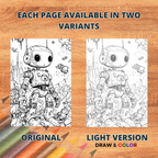 Futuristic Roboverse Coloring Pages