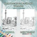 Great Islamic Buildings Coloring Book Pages