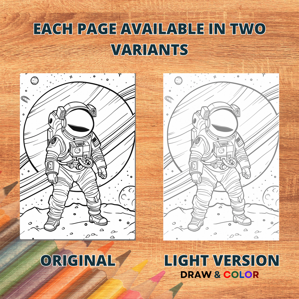 Journey To The Center Of Space Coloring Pages