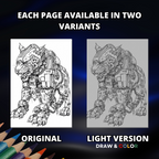 Armoured Giant Animals Coloring Pages