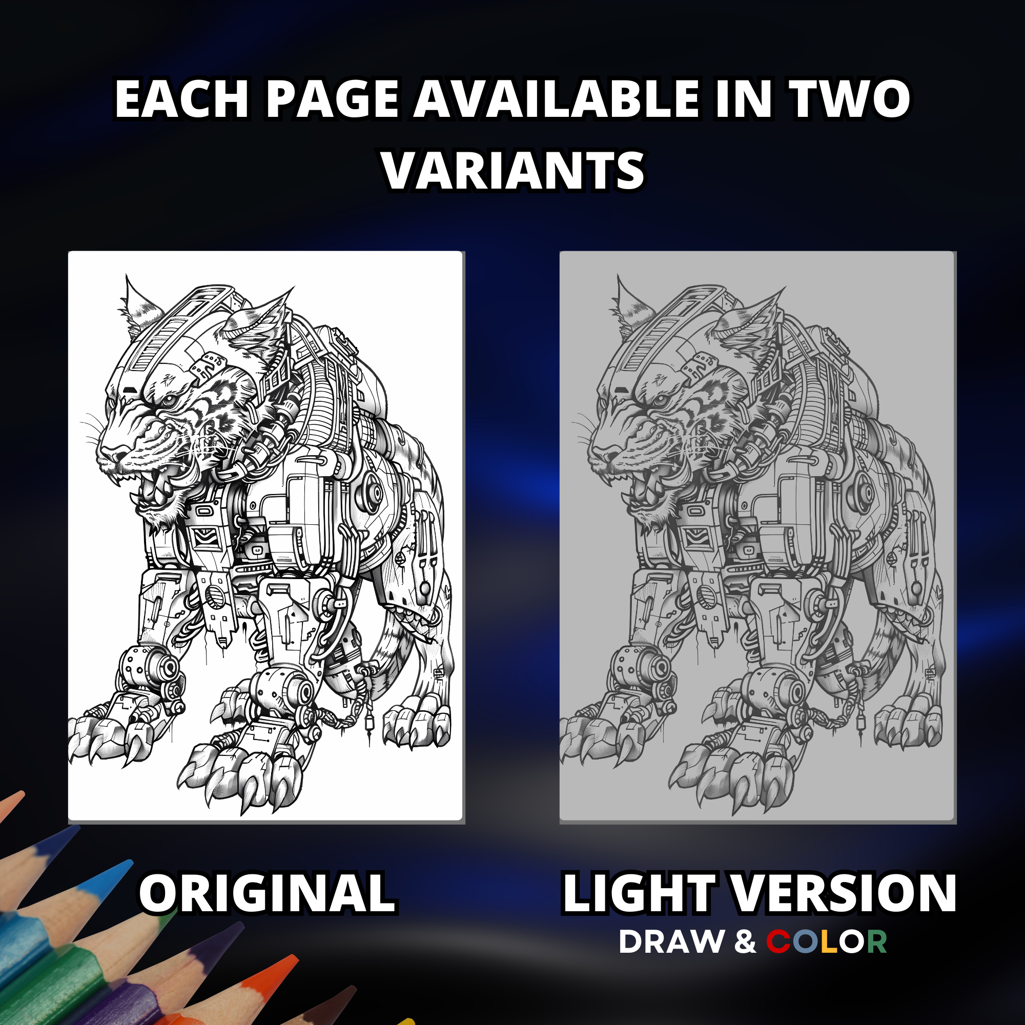 Armoured Giant Animals Coloring Pages