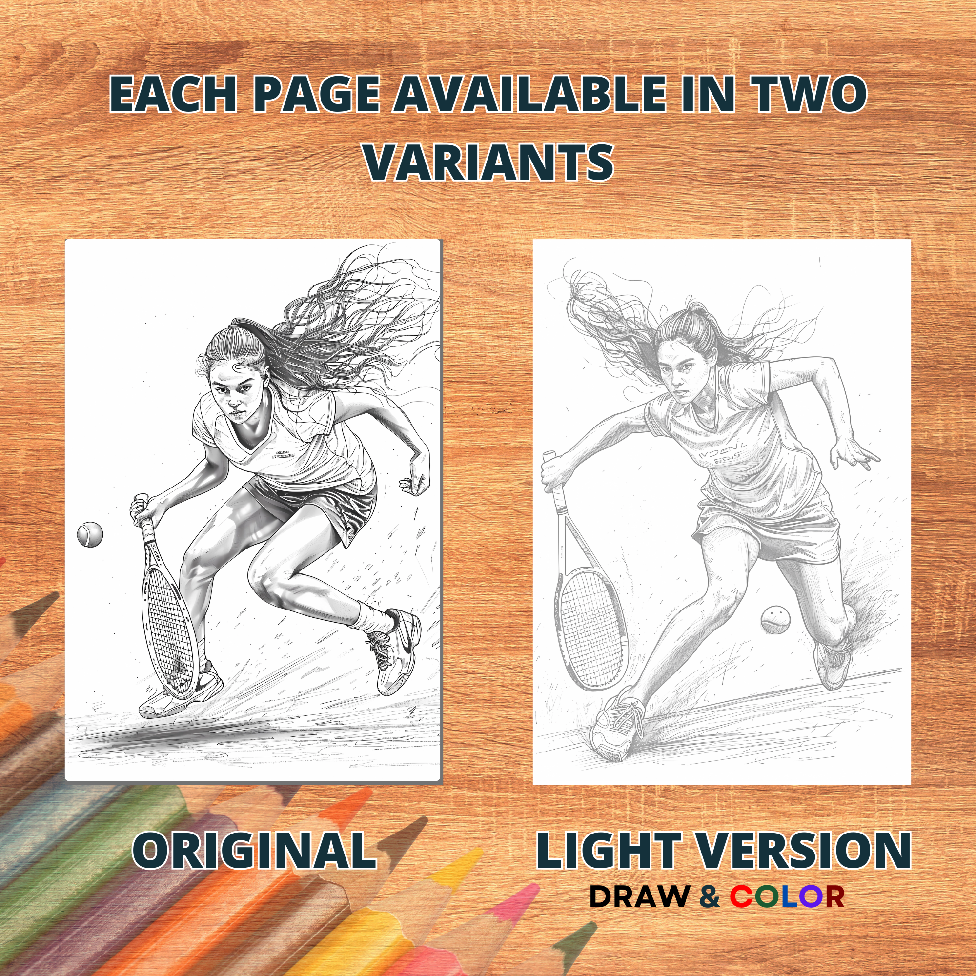 Squash Girl Coloring Pages