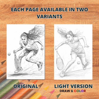 Squash Girl Coloring Pages