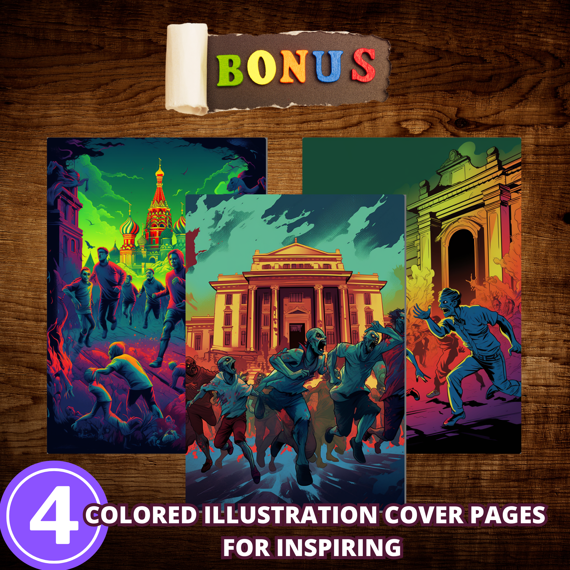 City Of Zombies Coloring Pages