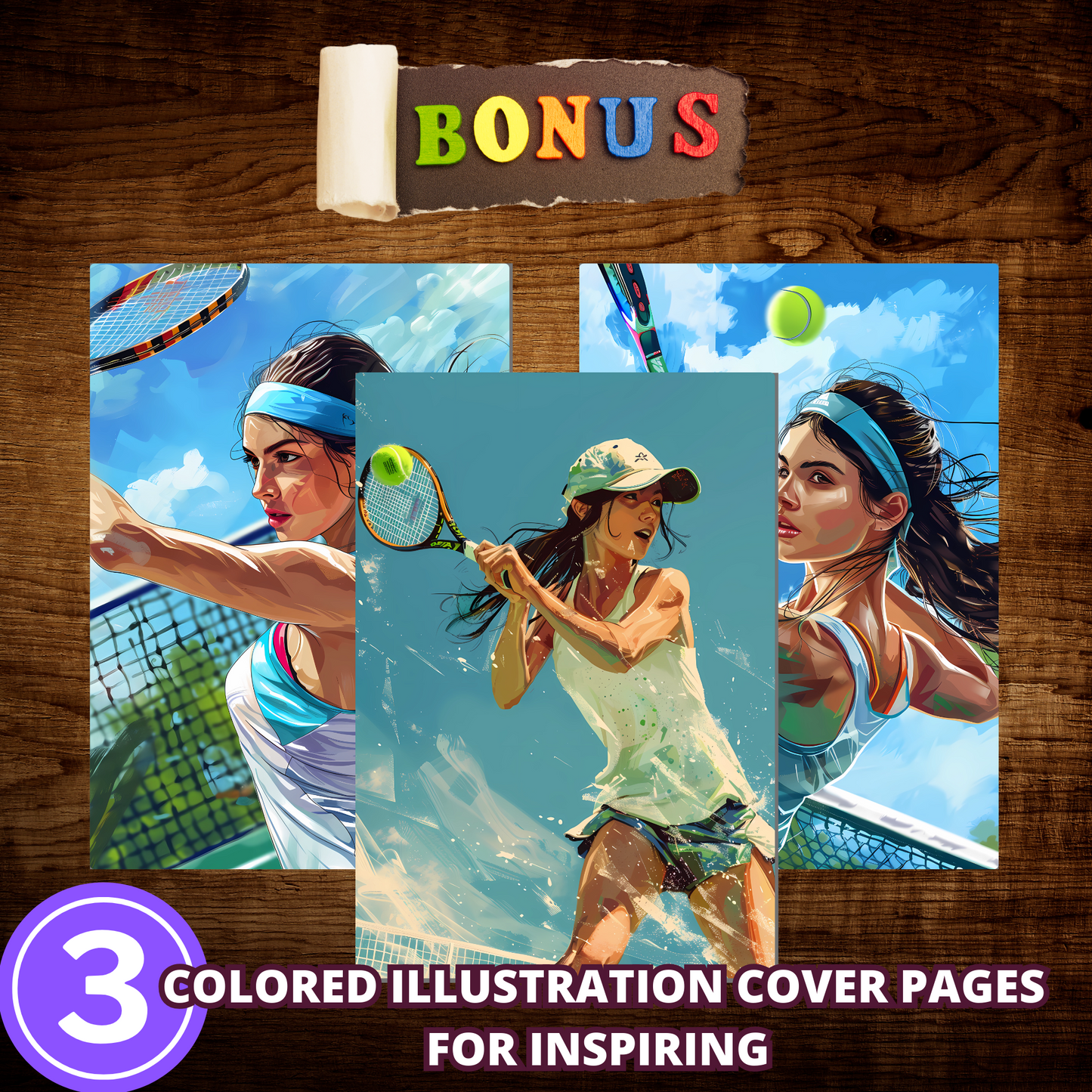 Tennis Girlie Coloring Pages