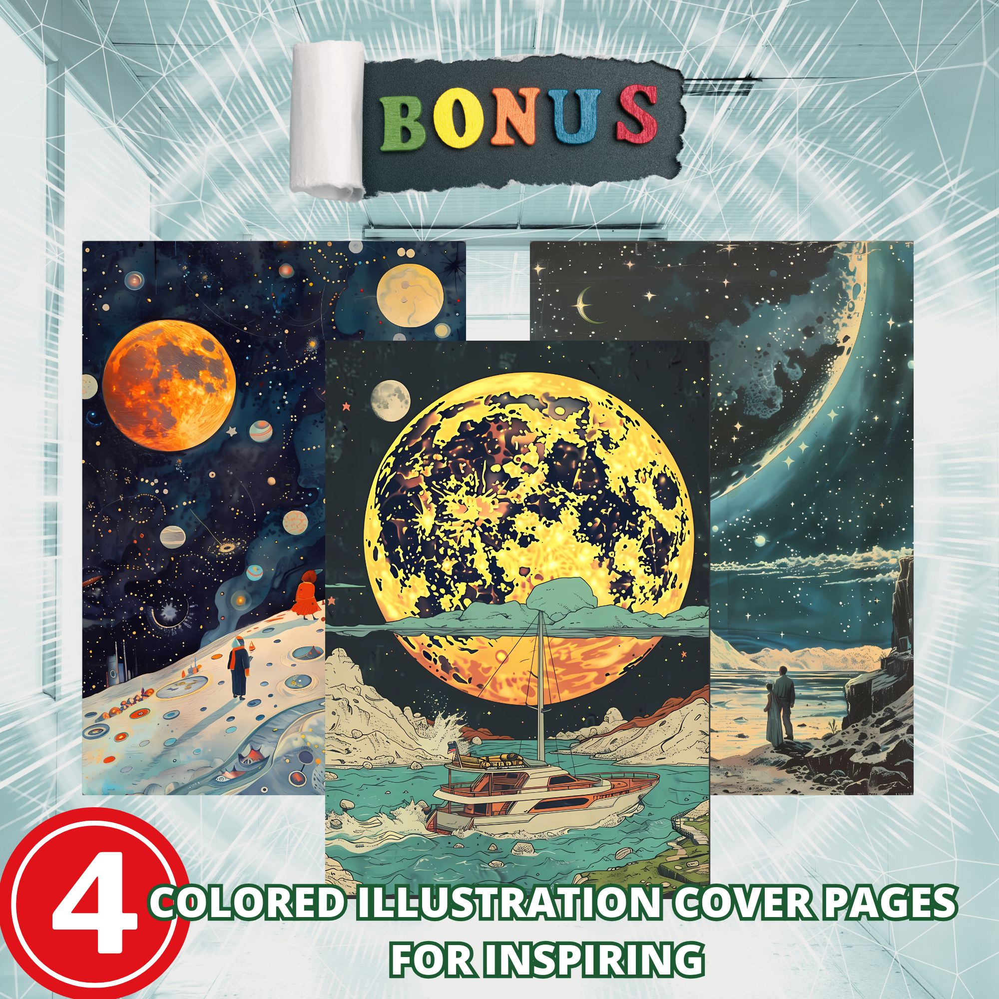 Moon Life Discovery Coloring Pages