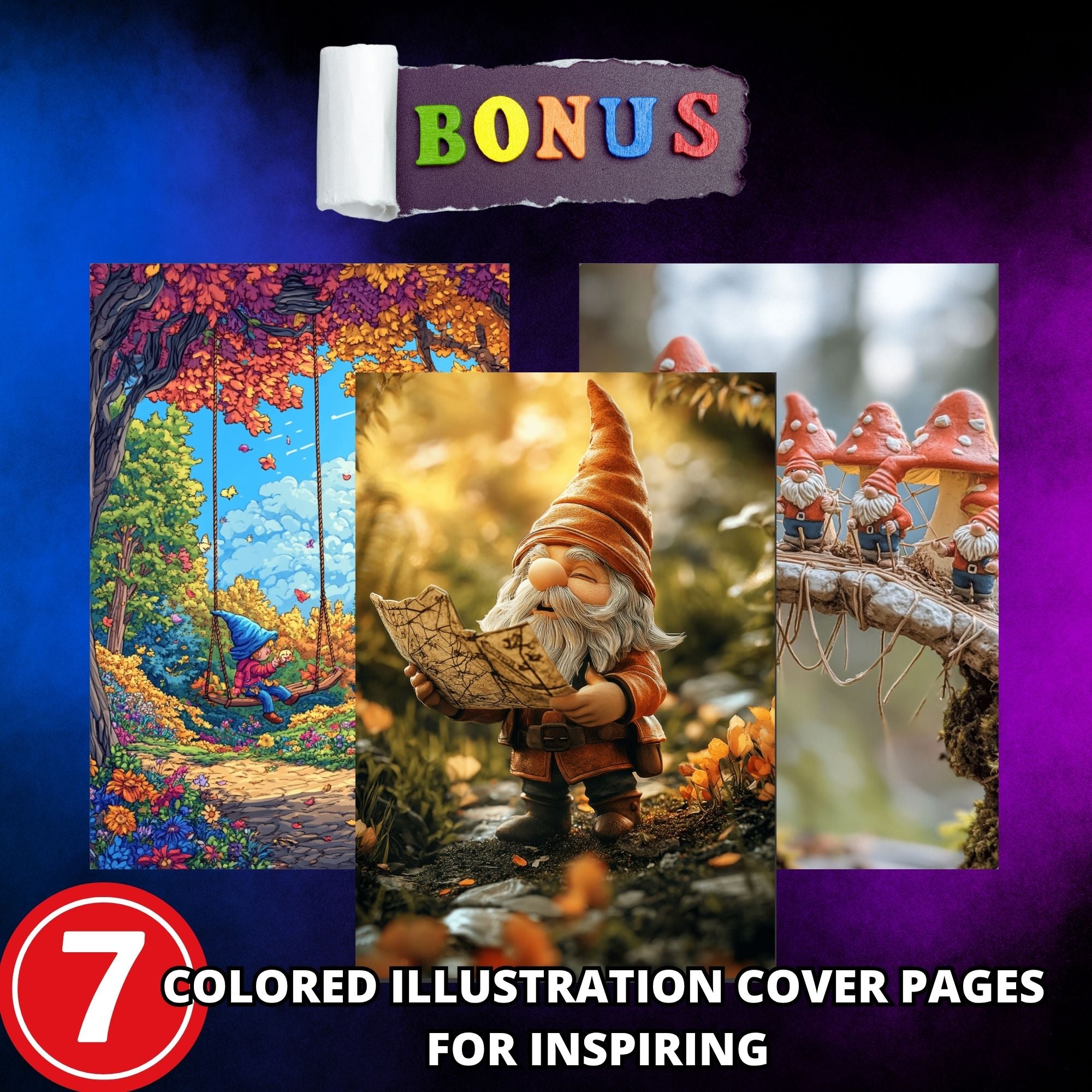 Little Footsteps (Gnomes) Coloring Book Pages