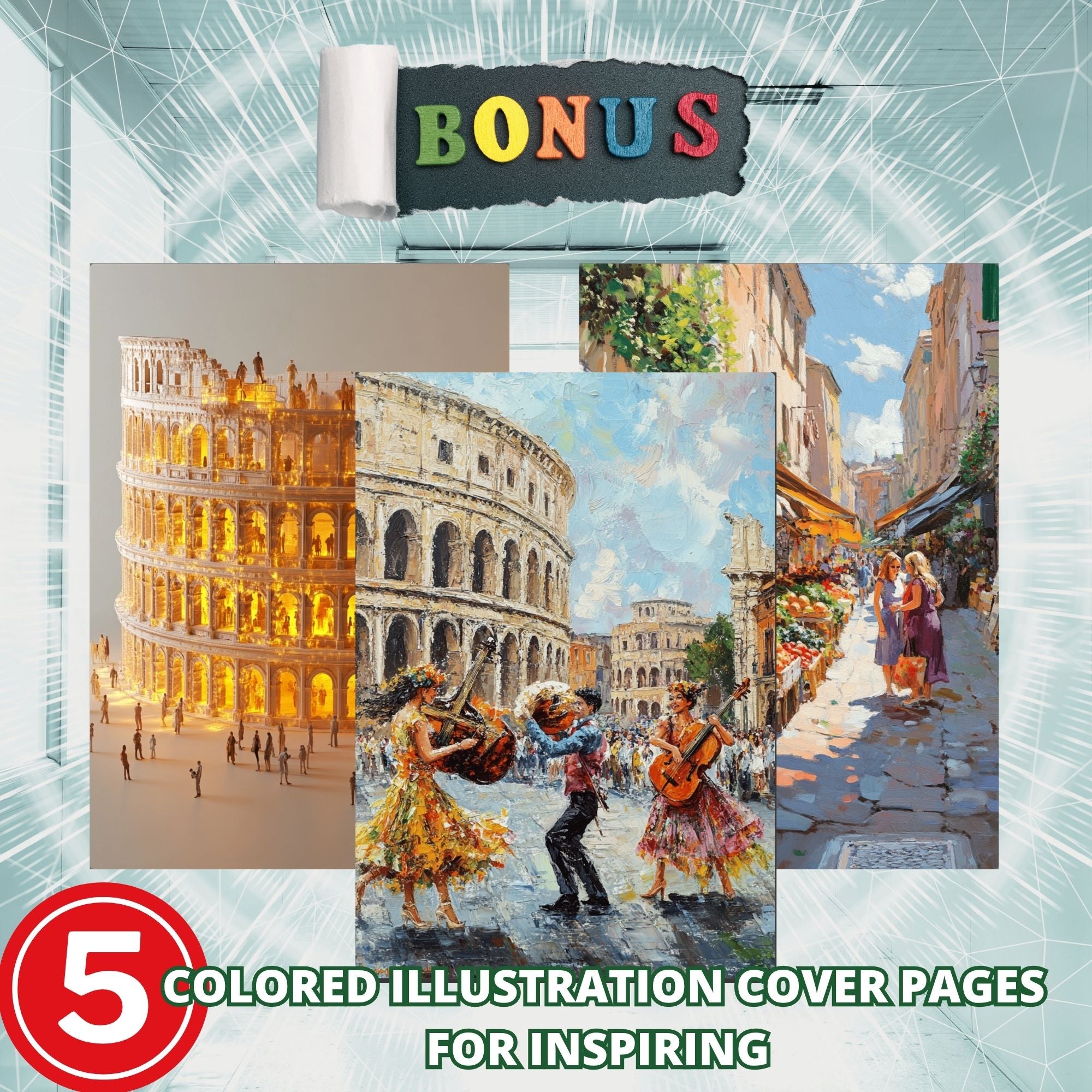 The Italian Coliseum Coloring Pages