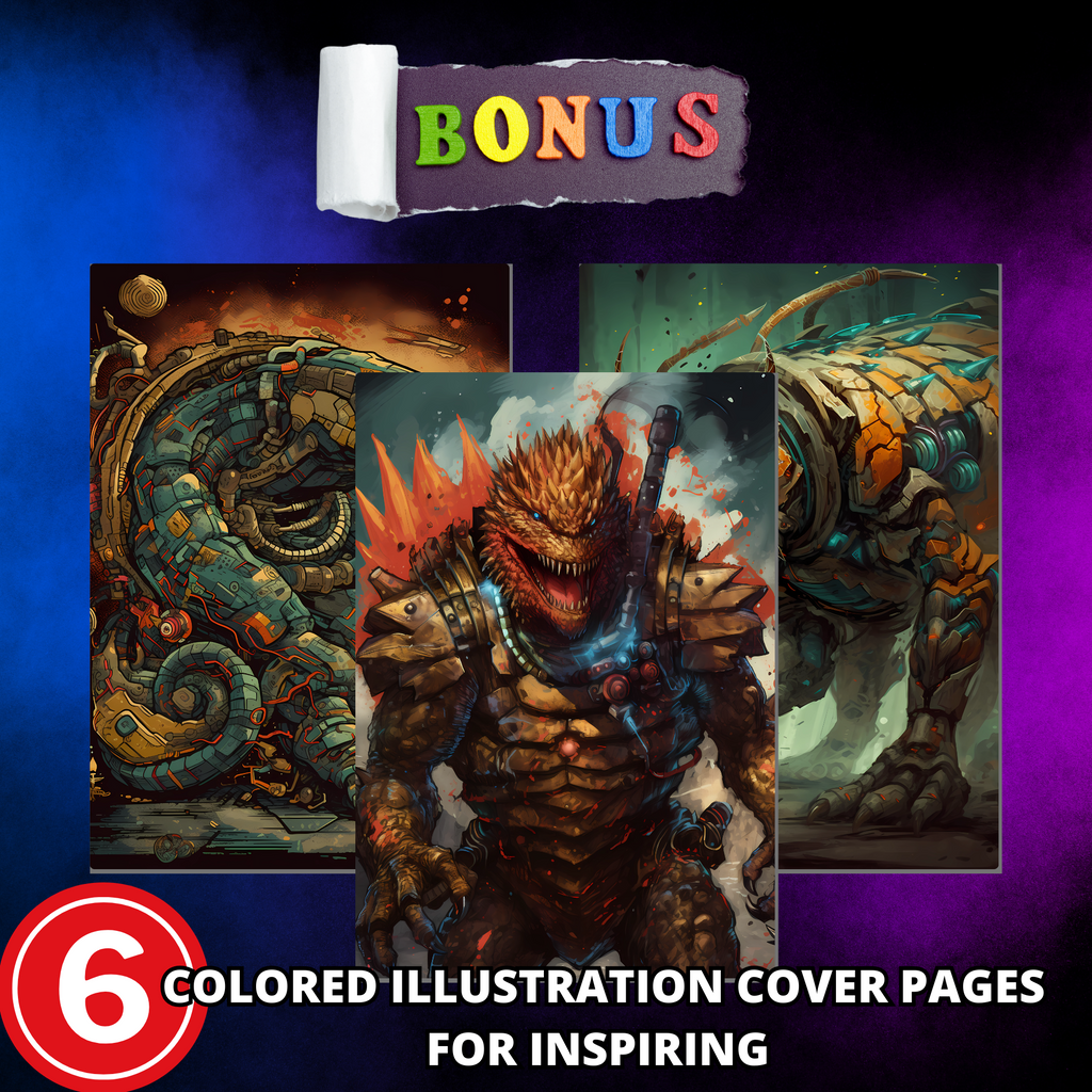 Armoured Giant Animals Coloring Pages