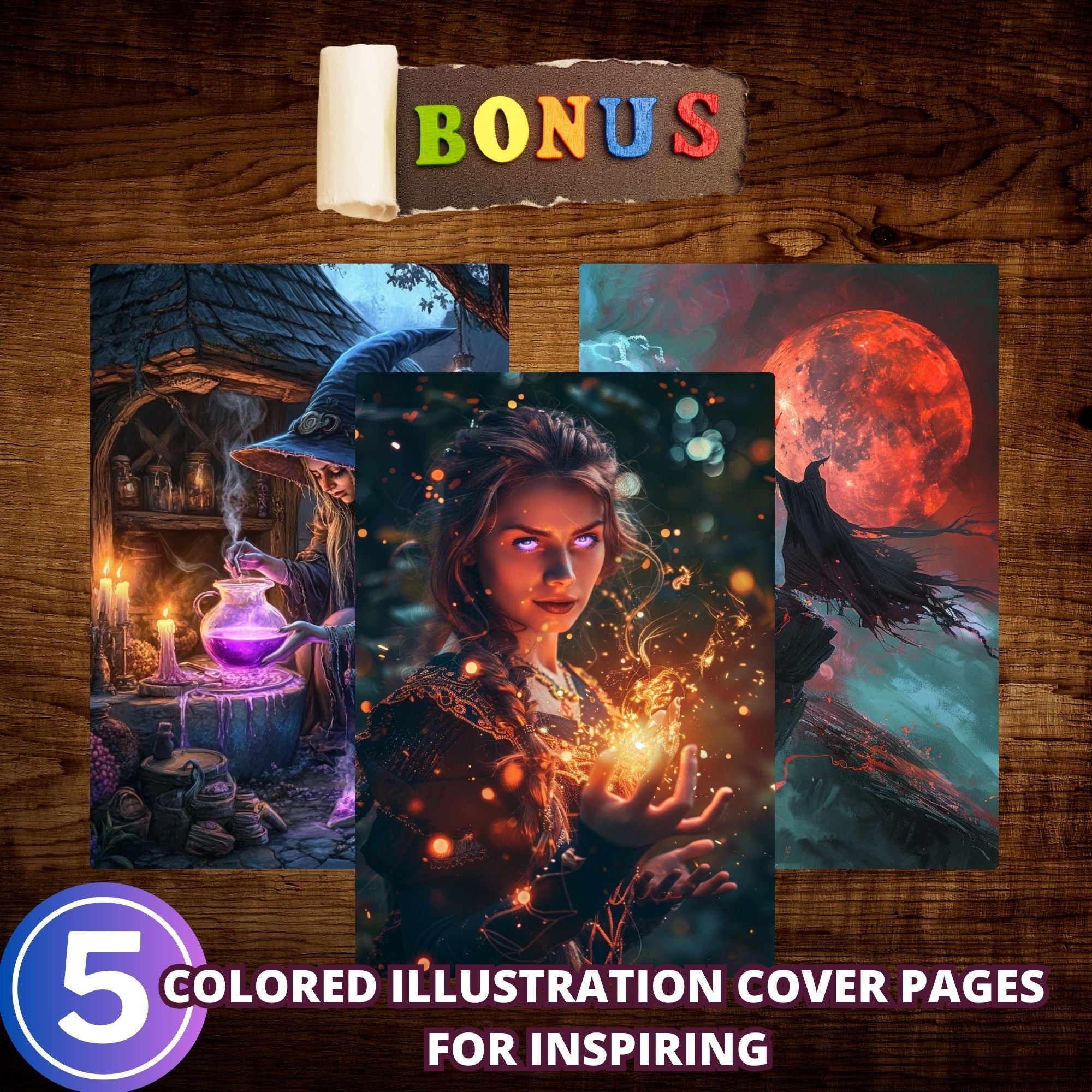 Wicked Witches Coloring Book Pages