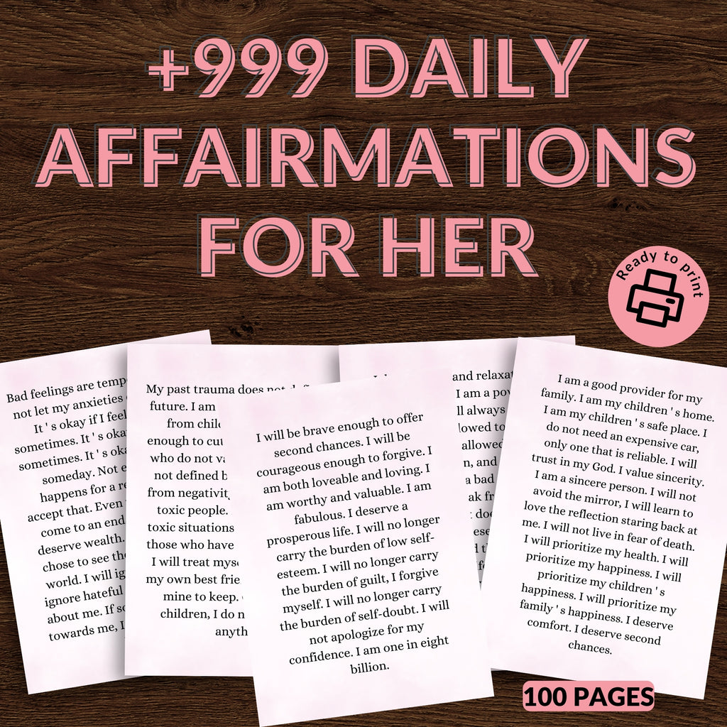 +999 Daily Affairmations For Her