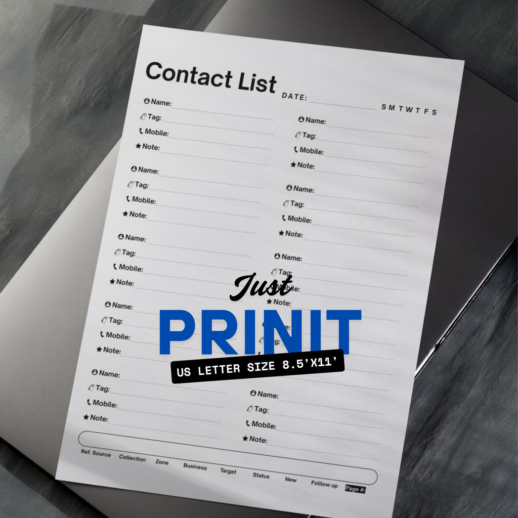 Contact List PDF